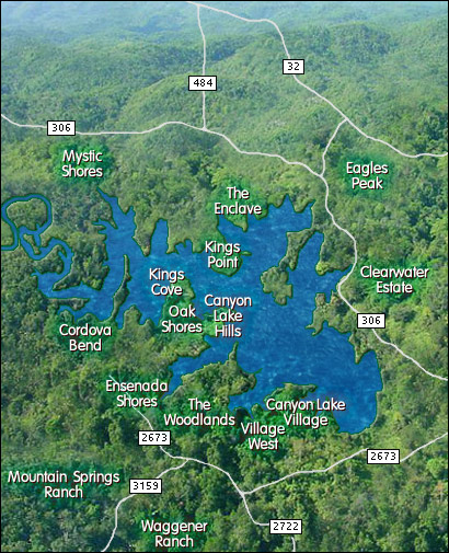 Canyon Lake Texas Subdivision Information